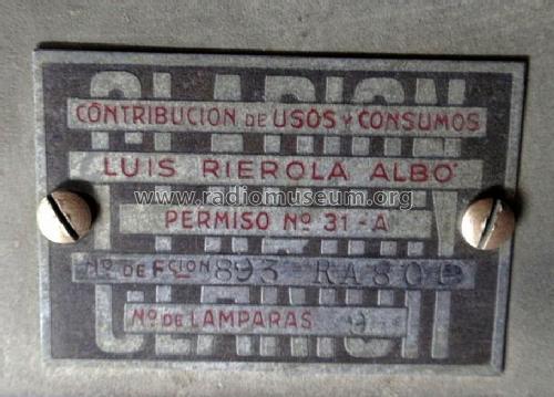 RA-80-C; Clarión; Barcelona (ID = 1803450) Radio