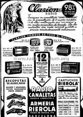 RA-80-D; Clarión; Barcelona (ID = 1392355) Radio