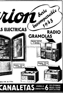 Radio Fonografo RG-160-A; Clarión; Barcelona (ID = 1388012) Radio