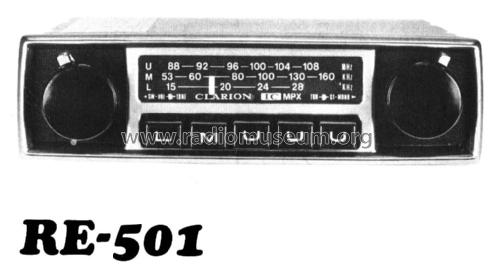 RE-501; Clarion Co., Ltd.; (ID = 1995844) Car Radio