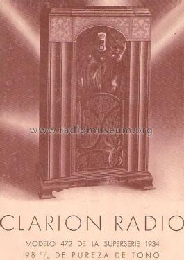 Clarion 472 ; Clarion, Transformer (ID = 2609751) Radio