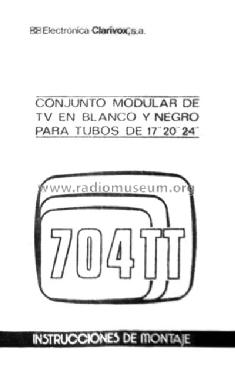 Conjunto modular de TV 704TT; Clarivox, S.A., (ID = 2695858) Television