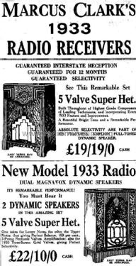 5 Valve Super Het ; Clark, Marcus Conley (ID = 1835924) Radio