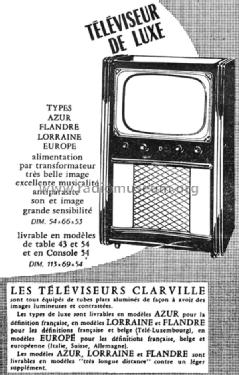 Azur ; Clarville CSF; Paris (ID = 2547188) Television