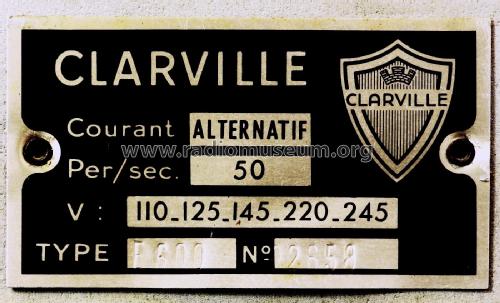 E600; Clarville CSF; Paris (ID = 2883483) Radio