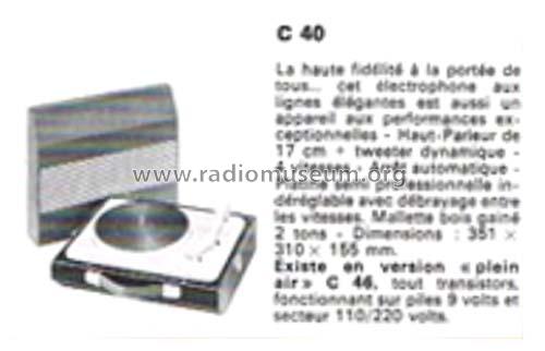 Électrophone Ballade C40; Clarville CSF; Paris (ID = 2547825) R-Player