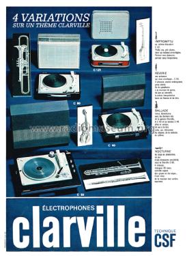 Électrophone Ballade C40; Clarville CSF; Paris (ID = 2547842) R-Player