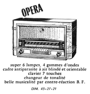 Opéra ; Clarville CSF; Paris (ID = 2087612) Radio