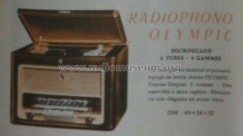 Radiophono Olympic ; Clarville CSF; Paris (ID = 2547534) Radio