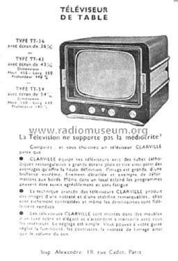 TT-54; Clarville CSF; Paris (ID = 2547021) Television