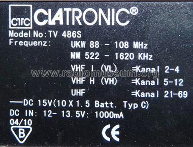TV-486S; Clatronic; Kempen (ID = 714891) TV-Radio