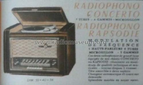 Radiophono Concerto ; Clarville CSF; Paris (ID = 2547536) Radio