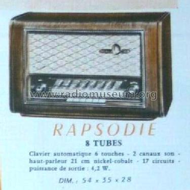 Rapsodie ; Clarville CSF; Paris (ID = 2547529) Radio