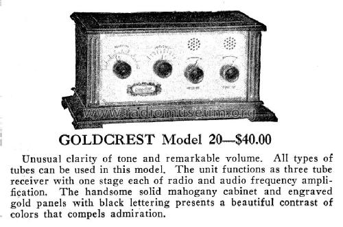 Goldcrest 2; Cleartone Radio Co.; (ID = 998759) Radio