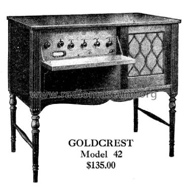 Goldcrest 42; Cleartone Radio Co.; (ID = 998757) Radio