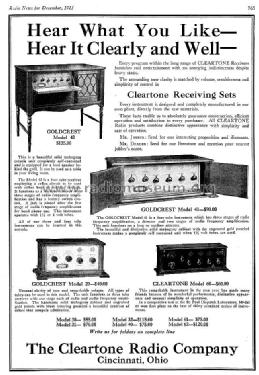 Goldcrest 42; Cleartone Radio Co.; (ID = 998758) Radio