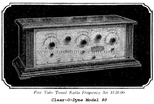 Super Clear-O-Dyne Model 80; Cleartone Radio Co.; (ID = 1257252) Radio