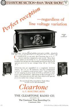 Compact 110; Cleartone Radio Co.; (ID = 1800562) Radio