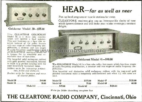 Goldcrest 3; Cleartone Radio Co.; (ID = 1545214) Radio