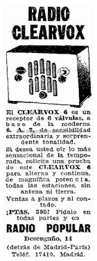 Clearvox 6 U6; Clearvox marca, (ID = 2538316) Radio