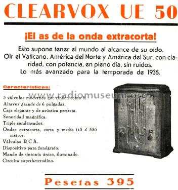 UE50; Clearvox marca, (ID = 2763345) Radio