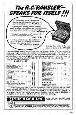 Rambler ; Clyne Radio Ltd; (ID = 1842328) Bausatz