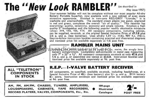 Rambler ; Clyne Radio Ltd; (ID = 1842330) Bausatz