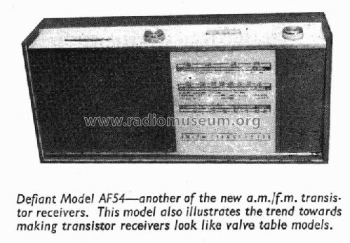 Defiant AF54; Co-operative (ID = 1860280) Radio