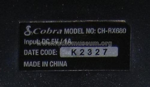 RX680 ; Cobra Electronics (ID = 2989719) Citizen