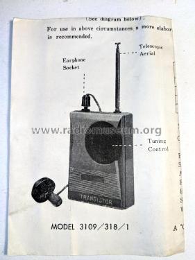 Boy's One Transistor Radio 3109/318/1; Codeg Brand,Cowan de (ID = 2975143) Radio
