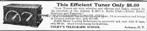 15,000 Meter Loading Inductance ; Colby's Telegraph (ID = 1725999) Radio part