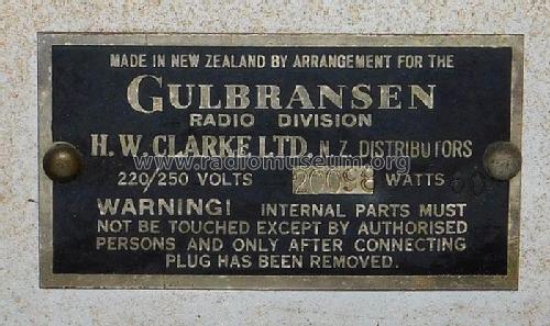 Gulbransen AC/Vib. Unk. 6 valve DW AC/Vib.; Cromwell, Gulbransen (ID = 2241968) Radio