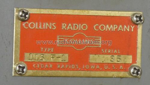 Audio Equalizer 116F-1; Collins Radio (ID = 1347547) Diversos