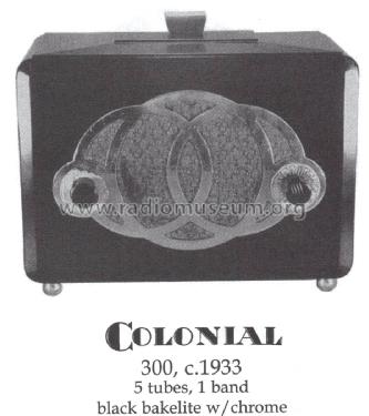 300 ; Colonial Radio Co.; (ID = 1402782) Radio