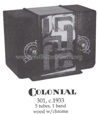 301 ; Colonial Radio Co.; (ID = 1402888) Radio