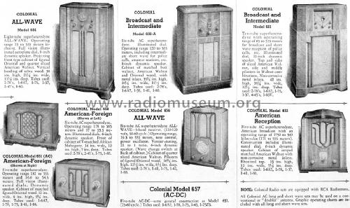 601 ; Colonial Radio Co.; (ID = 1578162) Radio