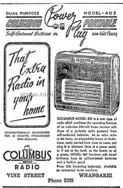402; Columbus Brand; (ID = 3021246) Radio