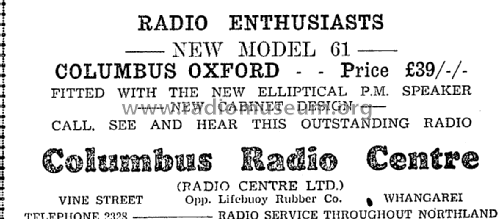 61; Columbus Brand; (ID = 2767030) Radio
