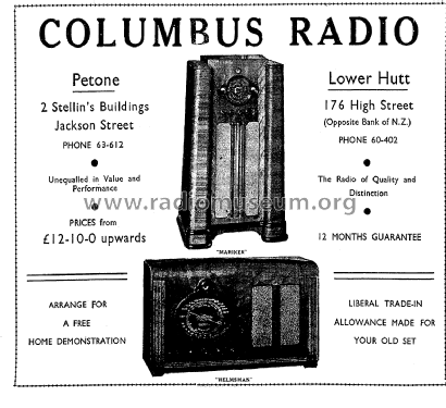 Columbus 36; Columbus Brand; (ID = 2824445) Radio