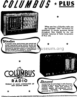 Sherwood 166; Columbus Brand; (ID = 2765540) Radio