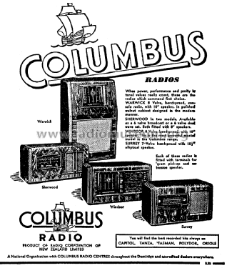 Warwick 91; Columbus Brand; (ID = 2765430) Radio