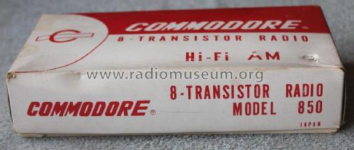 8 Transistor 8 850 ; Commodore Import (ID = 2890907) Radio