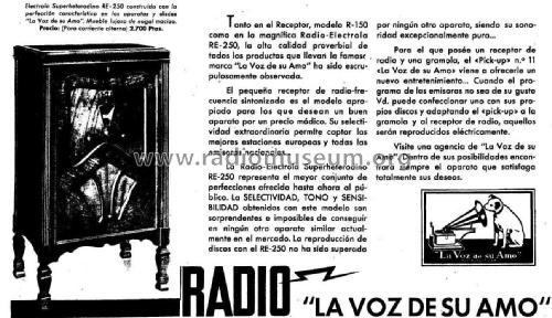 Radio Electrola RE-250; Compañía del (ID = 2382583) Radio