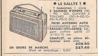 Le Rallye 7 ; Comptoirs (ID = 507784) Radio