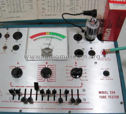 Tube Tester 224; Conar Instruments; (ID = 1424189) Equipment