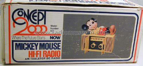 Mickey Mouse Hi-Fi Radio AM Table Top 407; Concept 2000 Hong (ID = 1932287) Radio