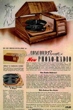 Phono-Radio 6D61P Ch= 554; Concord Radio Corp.; (ID = 2915198) Radio