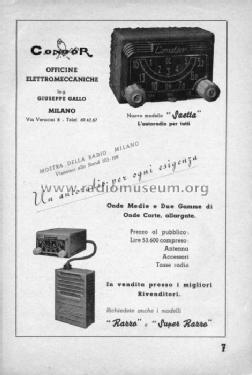Saetta II Serie BI; Condor Ing. Gallo; (ID = 635639) Car Radio