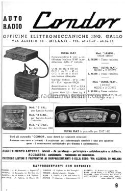 Ultra-Plat Lusso ; Condor Ing. Gallo; (ID = 2819114) Car Radio