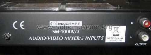 Mc Crypt Audio/Video Mixer SM-1000V/2; Conrad Electronic (ID = 1408439) Ampl/Mixer